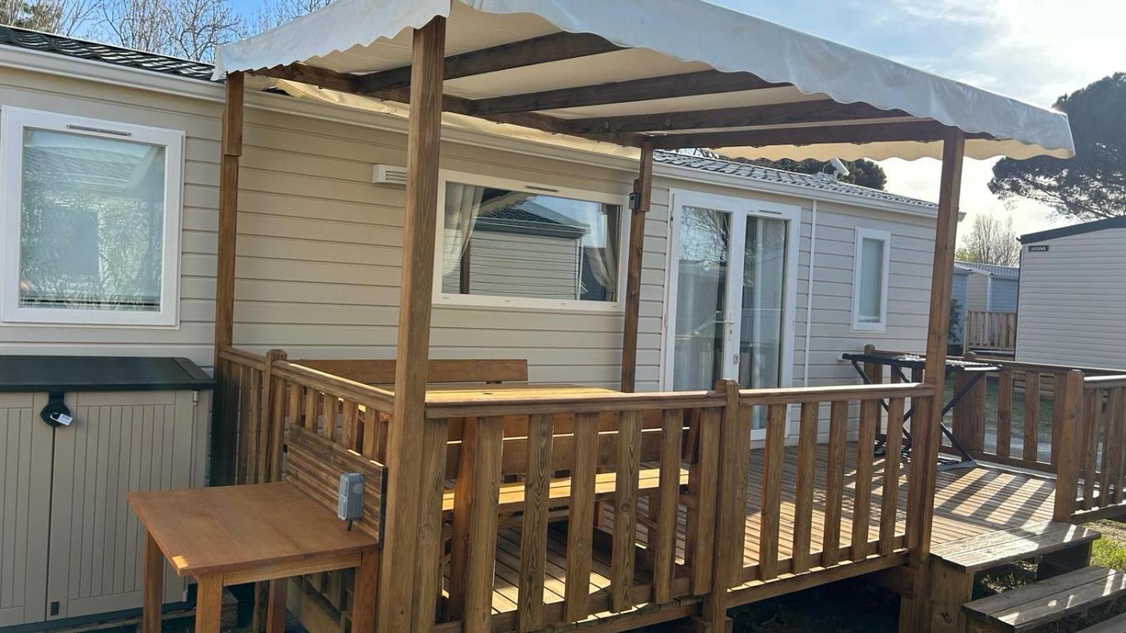 Mobil-Home - Narbonne-Plage - Clim, Tv Luaran gambar